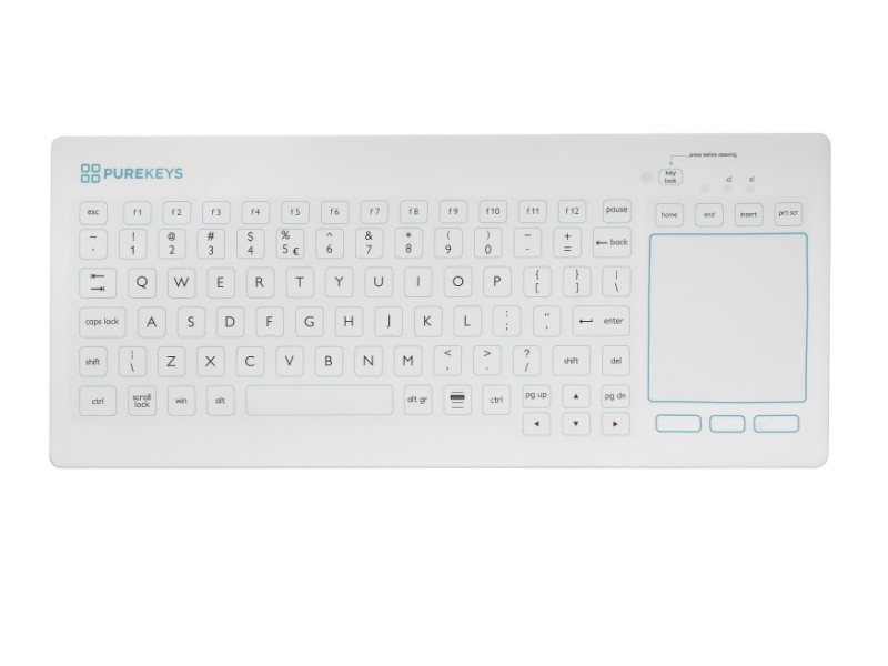 Medical Keyboard With Touchpad